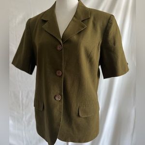 Bice Short Sleeve Blazer Top